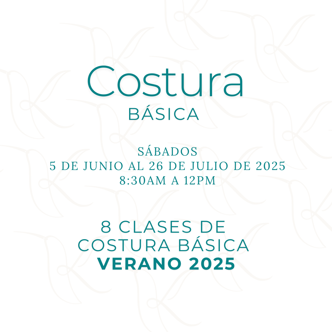Costura Básica - Sábados Verano 2025