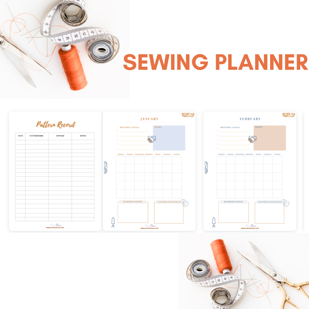 Sewing Agenda English Version | Easy Digital PDF Organizer
