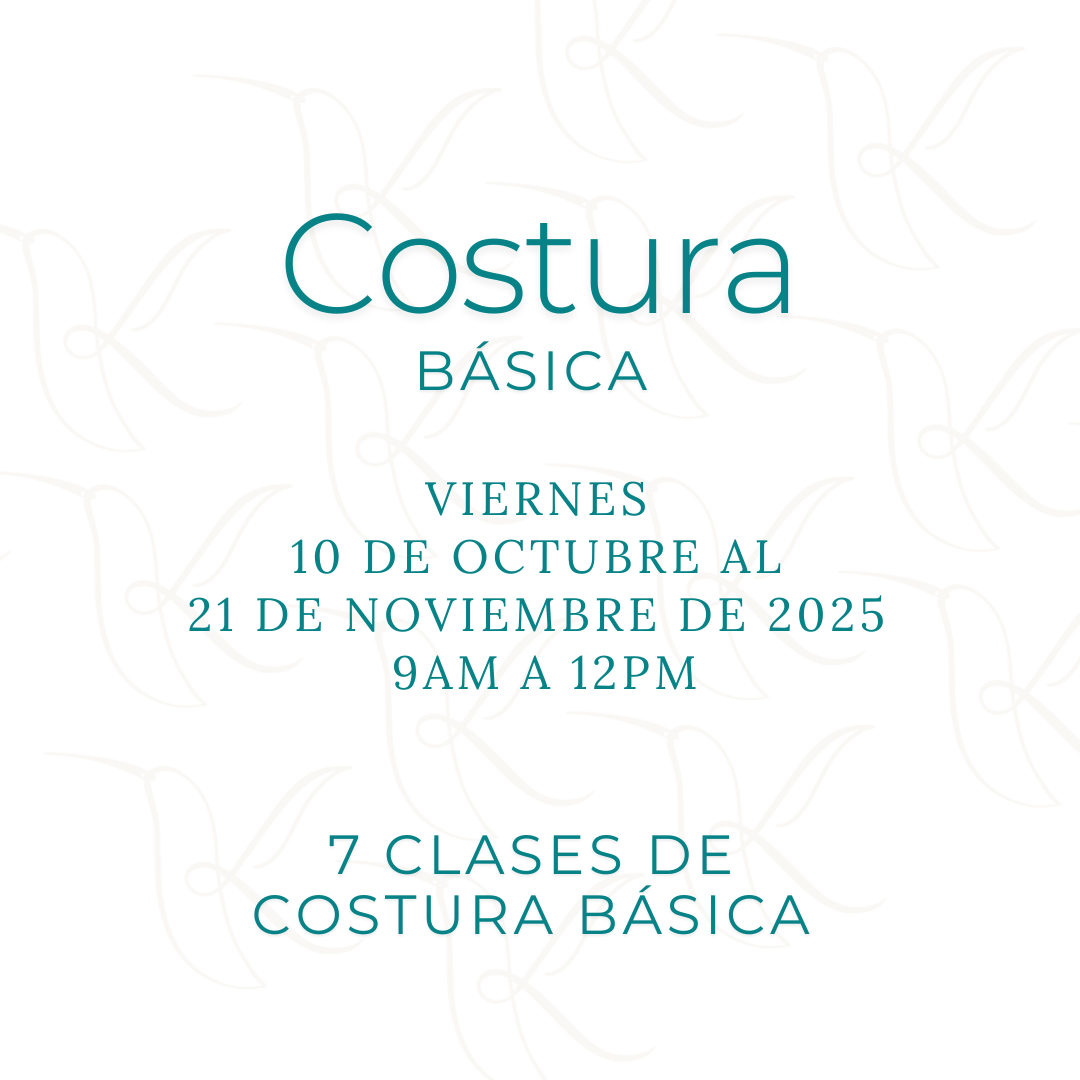 Costura Básica - Viernes Octubre a Noviembre