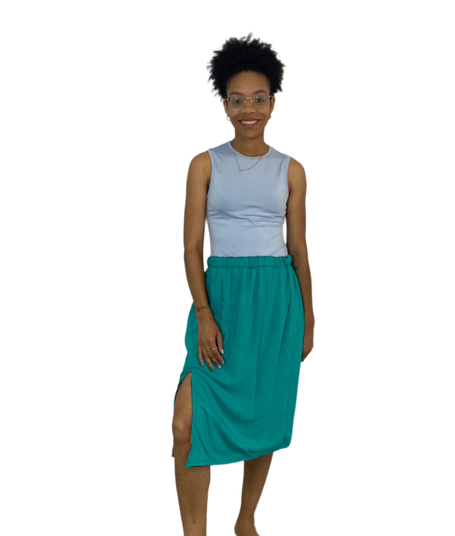 Skirt Reversible Turquesa