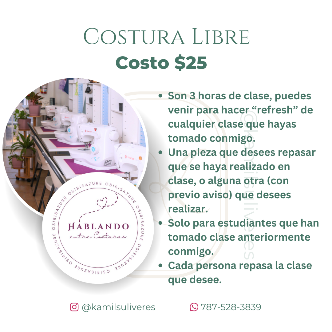 Costura Libre VERANO 2026
