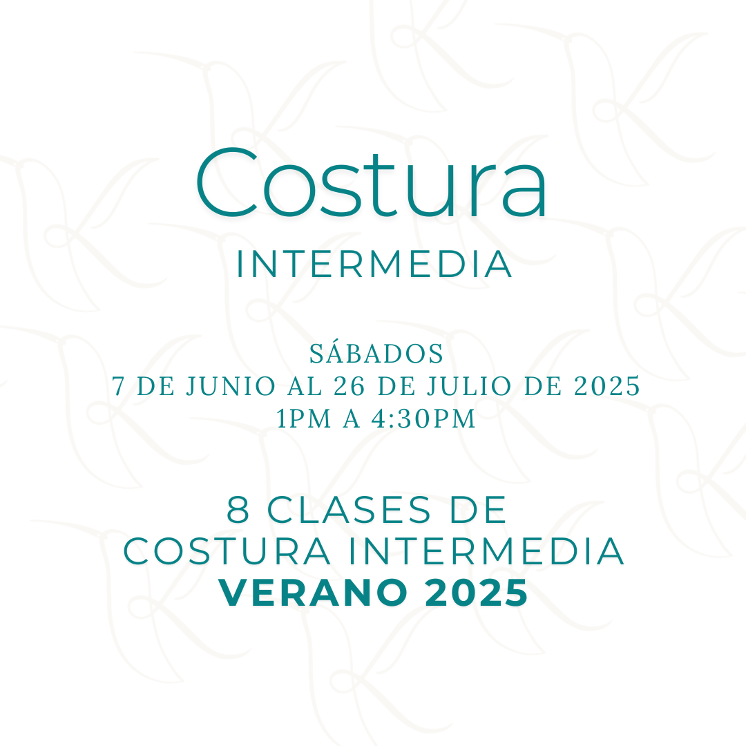 Costura Intermedia Sabados Verano 2025