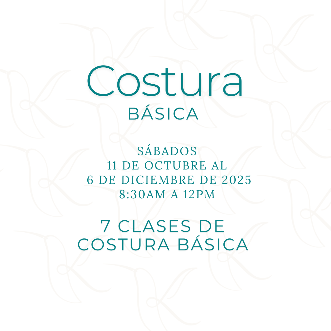 Costura Básica - Sábados Octubre a Diciembre