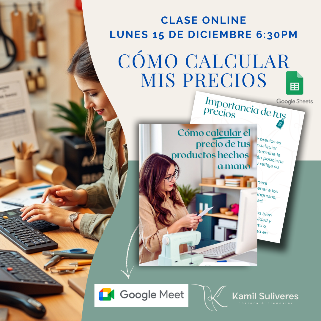 Clase Grabada: Cómo Fijar Precios para Productos Hechos a Mano