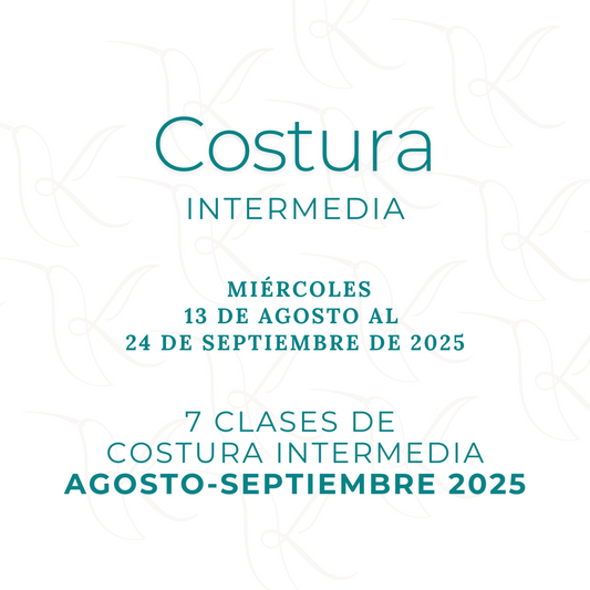 Costura Intermedia Miércoles Agosto 2025