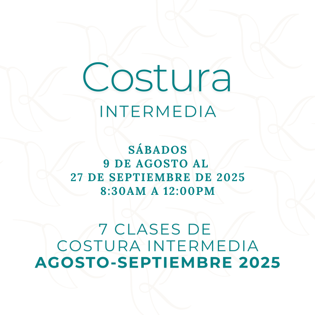 Costura Intermedia Sábados Agosto 2025