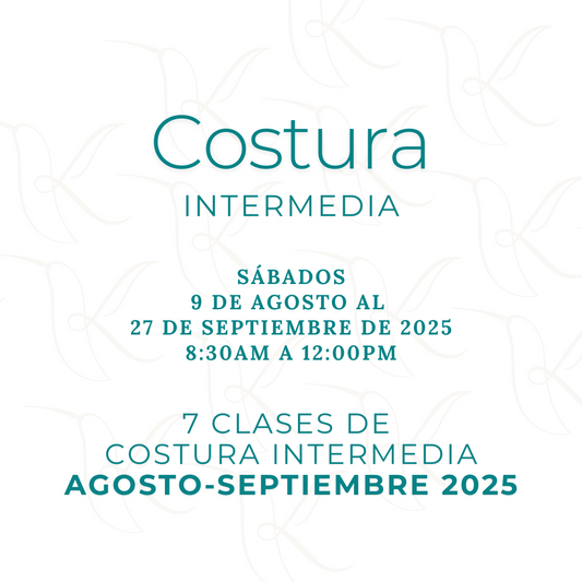 Costura Intermedia Sábados Agosto 2025