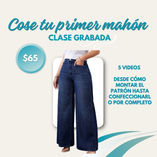 Cose tu primer mahón Clase pre-grabada