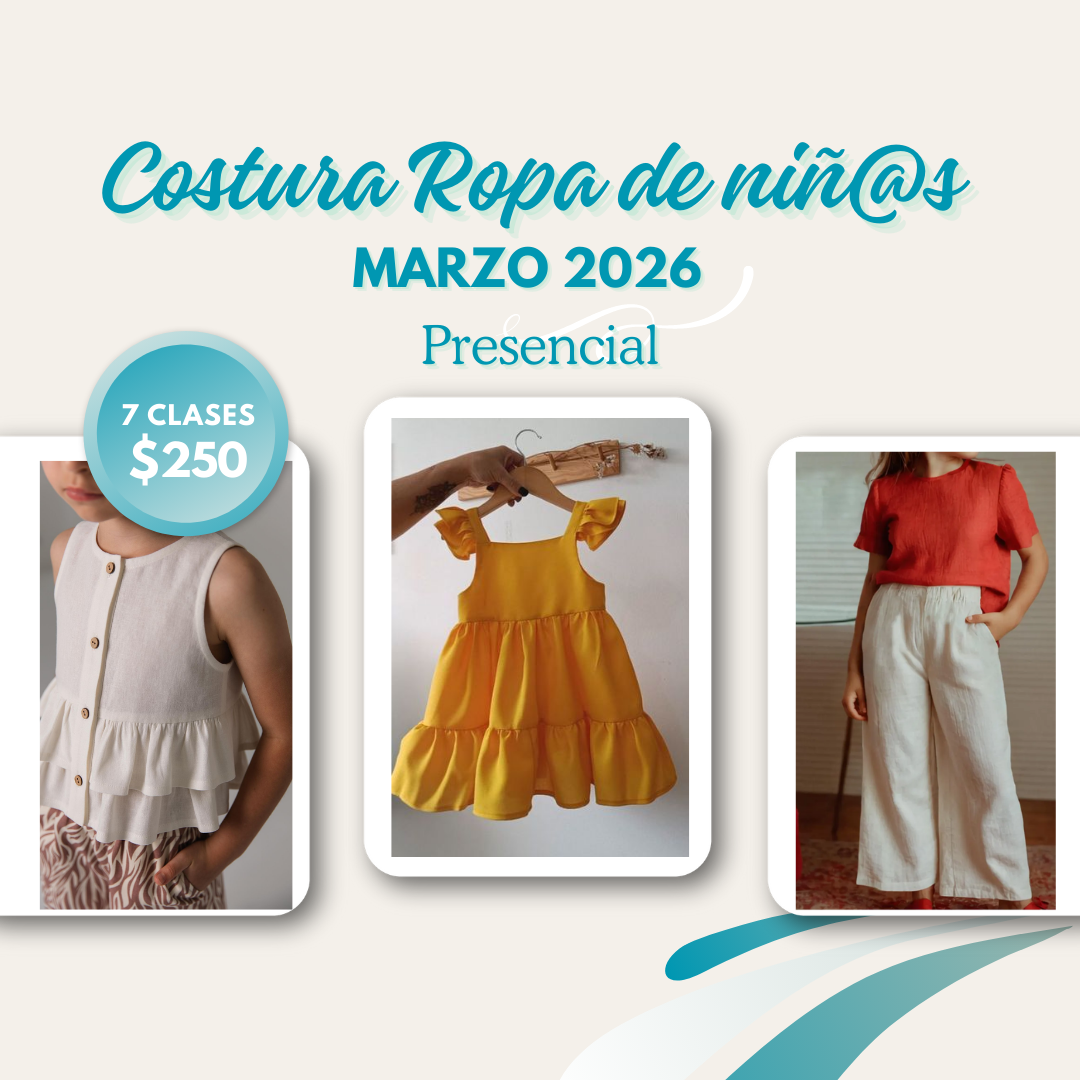 Costura de Ropa para Niños y Niñas Marzo 2026