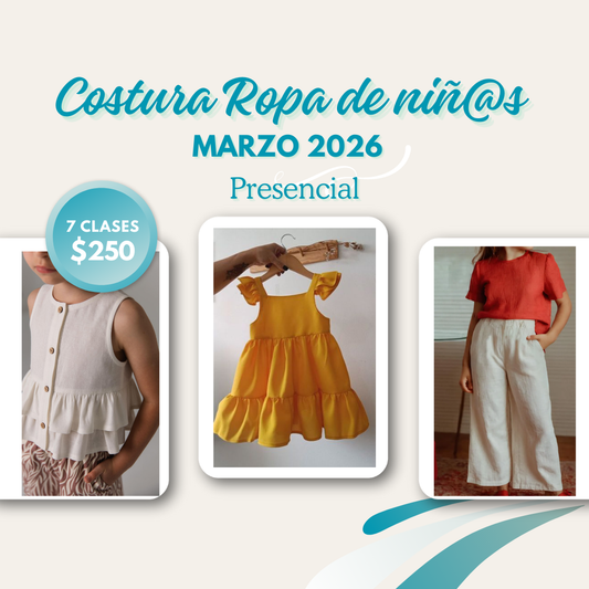 Costura de Ropa para Niños y Niñas Marzo 2026