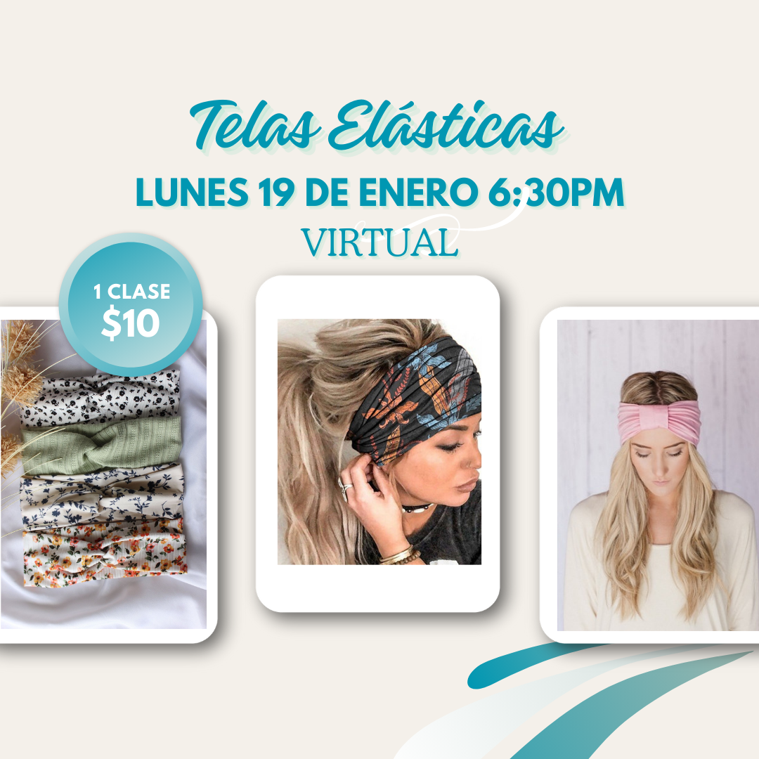 Clase Bandanas en Telas Elásticas