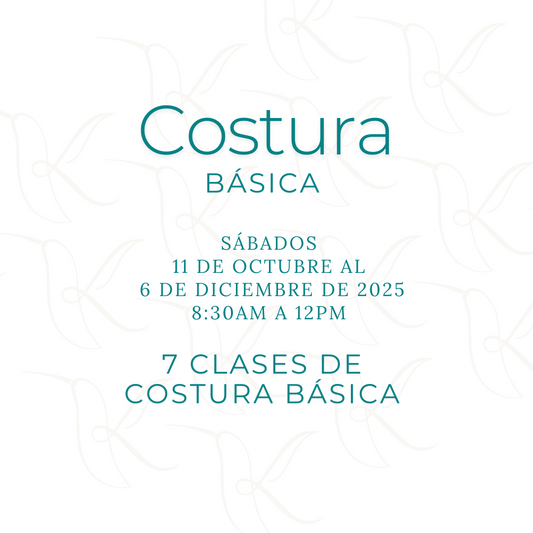 Costura Básica - Sábados Octubre a Diciembre