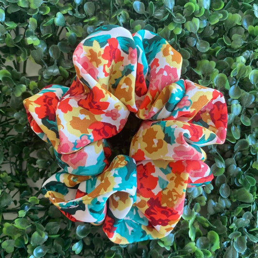 Flores Scrunchie | Moño de pelo